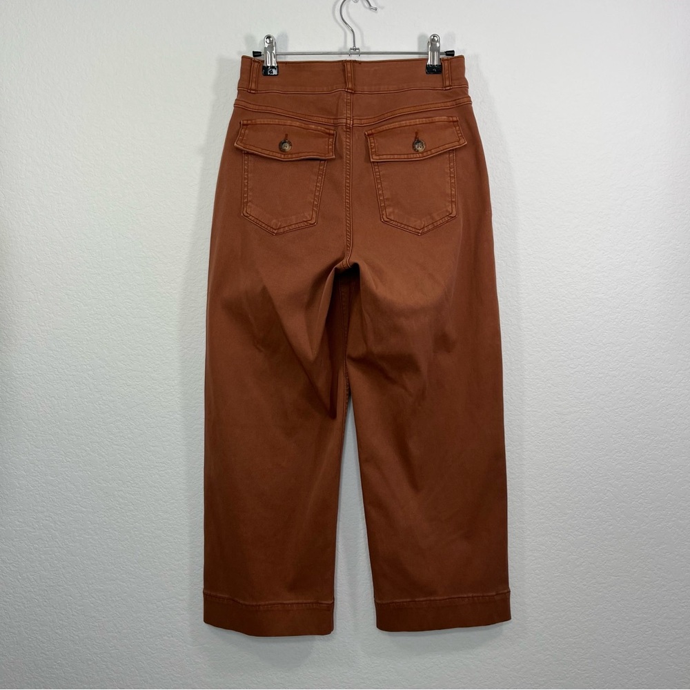 SPANX Twill Cropped Wide Leg Pant size Small Petite - Picture 5 of 9